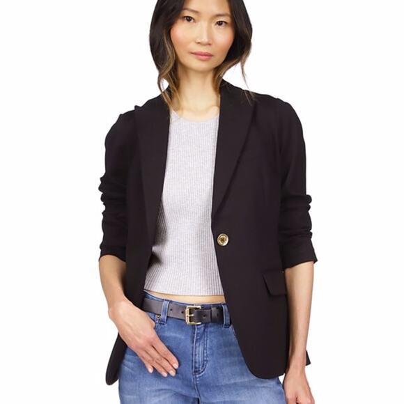 MICHAEL Michael Kors Knit One-Button blazer black - PL - Picture 1 of 12